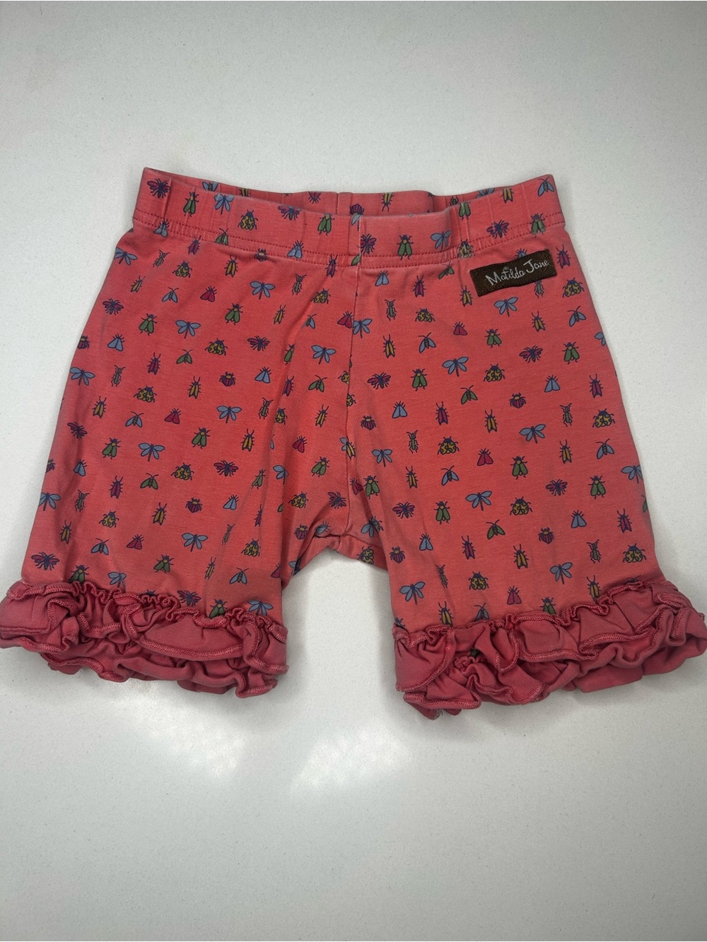 Matilda Jane Coral Ruffle Bug print Shorts for Kids size 6